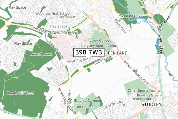 B98 7WB map - small scale - OS Open Zoomstack (Ordnance Survey) B98 7WB map - small scale - OS Open Zoomstack (Ordnance Survey)