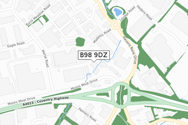 B98 9DZ map - large scale - OS Open Zoomstack (Ordnance Survey) B98 9DZ map - large scale - OS Open Zoomstack (Ordnance Survey)
