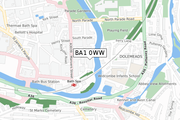 BA1 0WW map - large scale - OS Open Zoomstack (Ordnance Survey) BA1 0WW map - large scale - OS Open Zoomstack (Ordnance Survey)