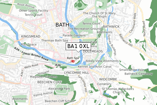 BA1 0XL map - small scale - OS Open Zoomstack (Ordnance Survey) BA1 0XL map - small scale - OS Open Zoomstack (Ordnance Survey)