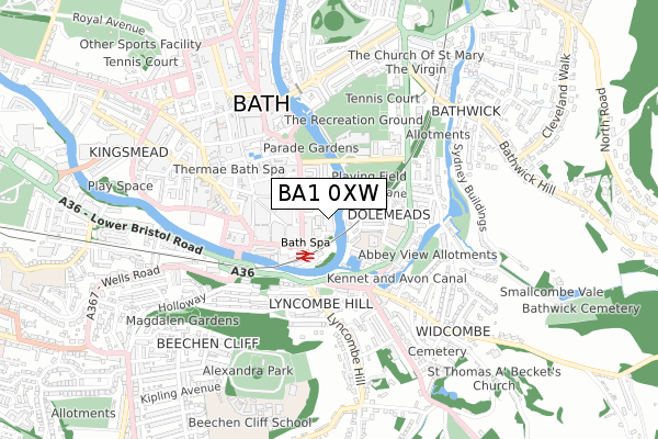 BA1 0XW map - small scale - OS Open Zoomstack (Ordnance Survey) BA1 0XW map - small scale - OS Open Zoomstack (Ordnance Survey)