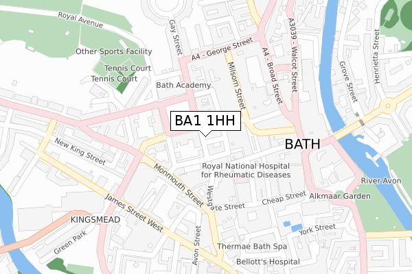 BA1 1HH map - large scale - OS Open Zoomstack (Ordnance Survey) BA1 1HH map - large scale - OS Open Zoomstack (Ordnance Survey)