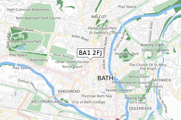 BA1 2FJ map - small scale - OS Open Zoomstack (Ordnance Survey) BA1 2FJ map - small scale - OS Open Zoomstack (Ordnance Survey)