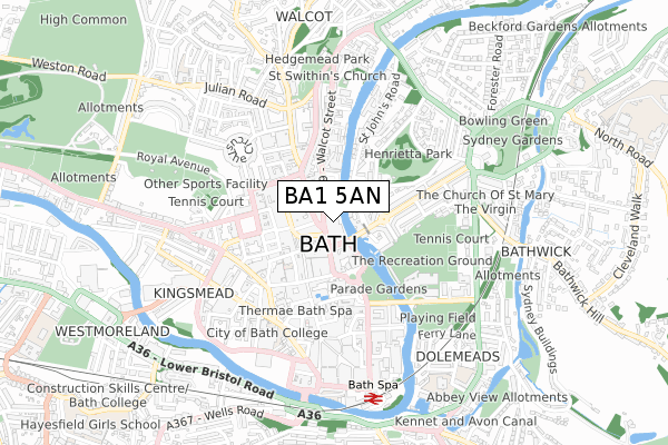 BA1 5AN map - small scale - OS Open Zoomstack (Ordnance Survey) BA1 5AN map - small scale - OS Open Zoomstack (Ordnance Survey)