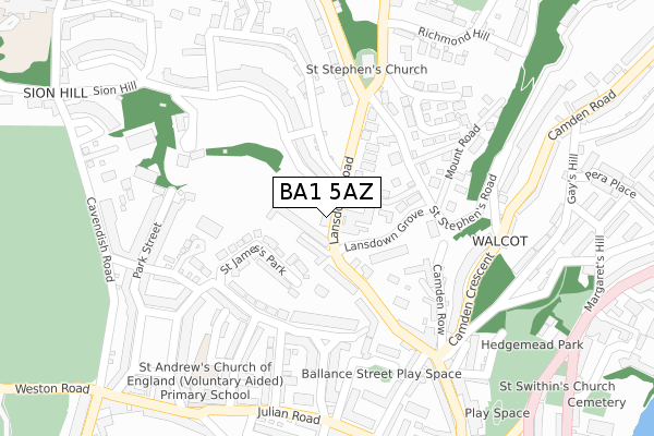 BA1 5AZ map - large scale - OS Open Zoomstack (Ordnance Survey) BA1 5AZ map - large scale - OS Open Zoomstack (Ordnance Survey)