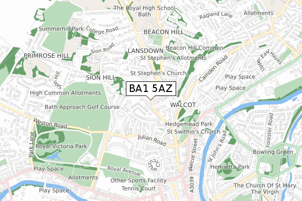 BA1 5AZ map - small scale - OS Open Zoomstack (Ordnance Survey) BA1 5AZ map - small scale - OS Open Zoomstack (Ordnance Survey)