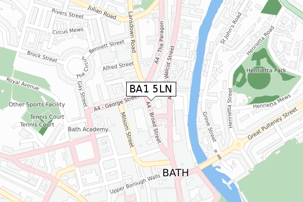 BA1 5LN map - large scale - OS Open Zoomstack (Ordnance Survey) BA1 5LN map - large scale - OS Open Zoomstack (Ordnance Survey)
