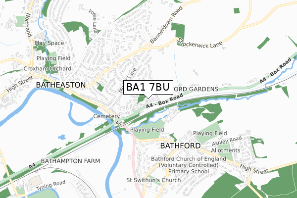 BA1 7BU map - small scale - OS Open Zoomstack (Ordnance Survey) BA1 7BU map - small scale - OS Open Zoomstack (Ordnance Survey)