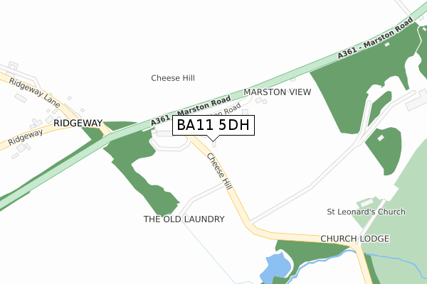 BA11 5DH map - large scale - OS Open Zoomstack (Ordnance Survey) BA11 5DH map - large scale - OS Open Zoomstack (Ordnance Survey)