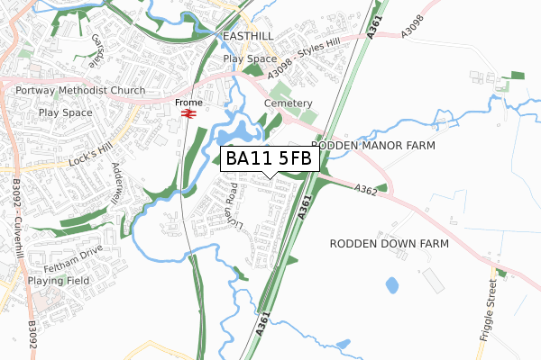 BA11 5FB map - small scale - OS Open Zoomstack (Ordnance Survey) BA11 5FB map - small scale - OS Open Zoomstack (Ordnance Survey)