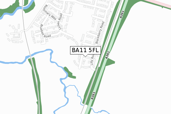 BA11 5FL map - large scale - OS Open Zoomstack (Ordnance Survey) BA11 5FL map - large scale - OS Open Zoomstack (Ordnance Survey)