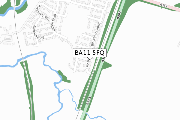 BA11 5FQ map - large scale - OS Open Zoomstack (Ordnance Survey) BA11 5FQ map - large scale - OS Open Zoomstack (Ordnance Survey)
