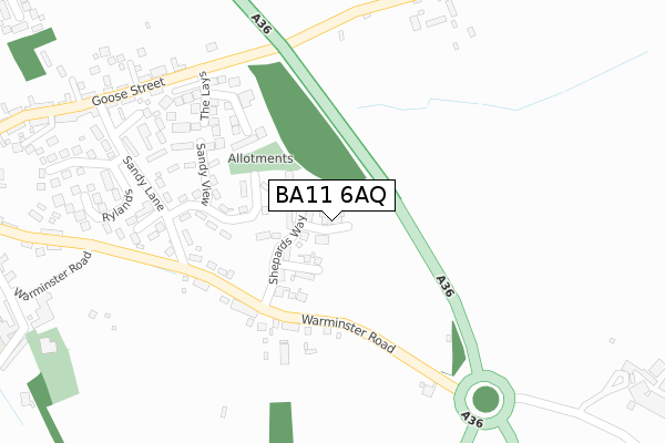 BA11 6AQ map - large scale - OS Open Zoomstack (Ordnance Survey) BA11 6AQ map - large scale - OS Open Zoomstack (Ordnance Survey)