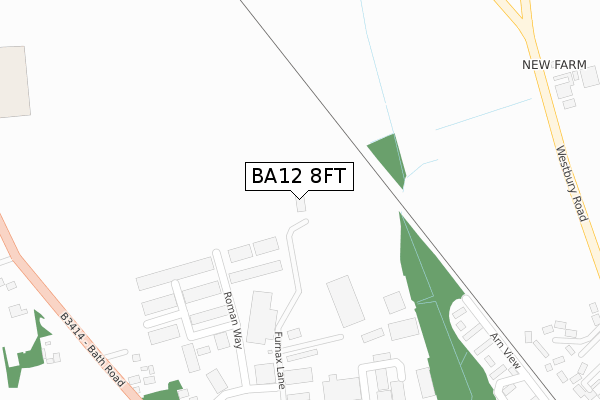 BA12 8FT map - large scale - OS Open Zoomstack (Ordnance Survey) BA12 8FT map - large scale - OS Open Zoomstack (Ordnance Survey)