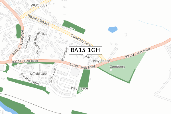 BA15 1GH map - large scale - OS Open Zoomstack (Ordnance Survey) BA15 1GH map - large scale - OS Open Zoomstack (Ordnance Survey)