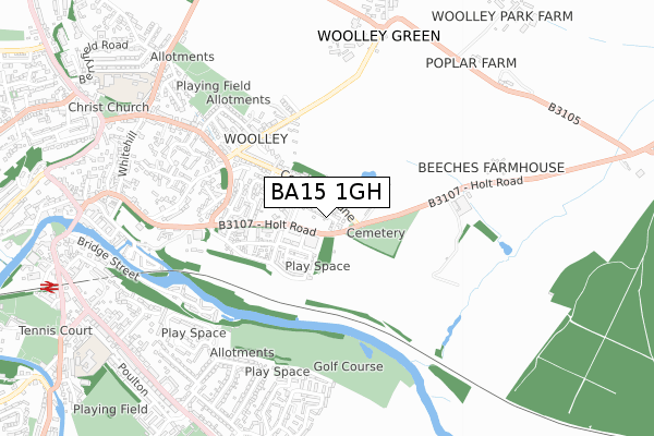 BA15 1GH map - small scale - OS Open Zoomstack (Ordnance Survey) BA15 1GH map - small scale - OS Open Zoomstack (Ordnance Survey)