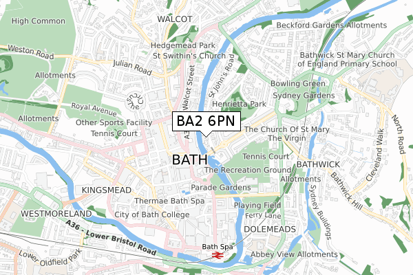 BA2 6PN map - small scale - OS Open Zoomstack (Ordnance Survey) BA2 6PN map - small scale - OS Open Zoomstack (Ordnance Survey)