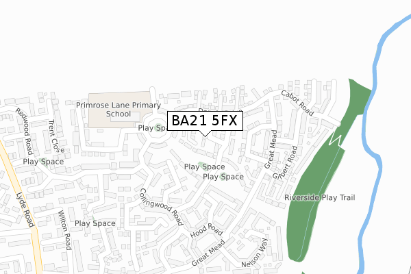 BA21 5FX map - large scale - OS Open Zoomstack (Ordnance Survey) BA21 5FX map - large scale - OS Open Zoomstack (Ordnance Survey)