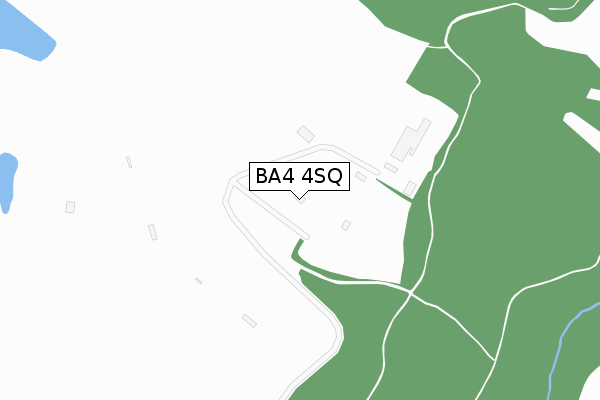 BA4 4SQ map - large scale - OS Open Zoomstack (Ordnance Survey)