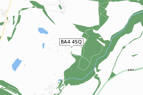 BA4 4SQ map - small scale - OS Open Zoomstack (Ordnance Survey)