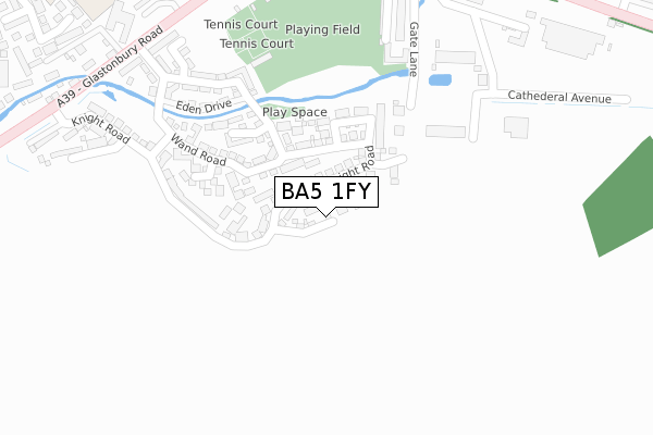 BA5 1FY map - large scale - OS Open Zoomstack (Ordnance Survey) BA5 1FY map - large scale - OS Open Zoomstack (Ordnance Survey)