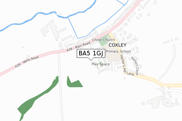 BA5 1GJ map - large scale - OS Open Zoomstack (Ordnance Survey) BA5 1GJ map - large scale - OS Open Zoomstack (Ordnance Survey)