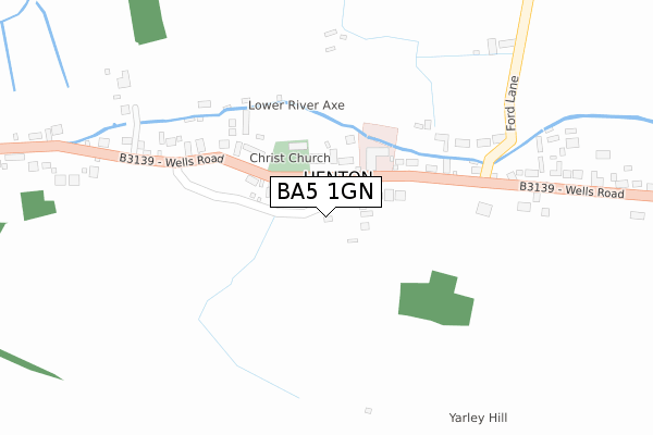 BA5 1GN map - large scale - OS Open Zoomstack (Ordnance Survey) BA5 1GN map - large scale - OS Open Zoomstack (Ordnance Survey)