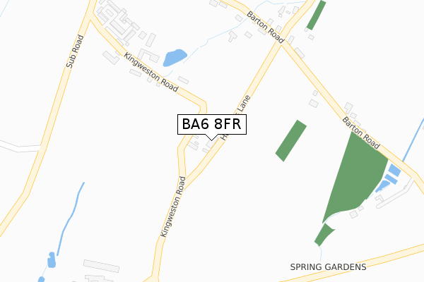 BA6 8FR map - large scale - OS Open Zoomstack (Ordnance Survey) BA6 8FR map - large scale - OS Open Zoomstack (Ordnance Survey)