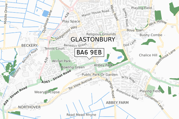 BA6 9EB map - small scale - OS Open Zoomstack (Ordnance Survey) BA6 9EB map - small scale - OS Open Zoomstack (Ordnance Survey)
