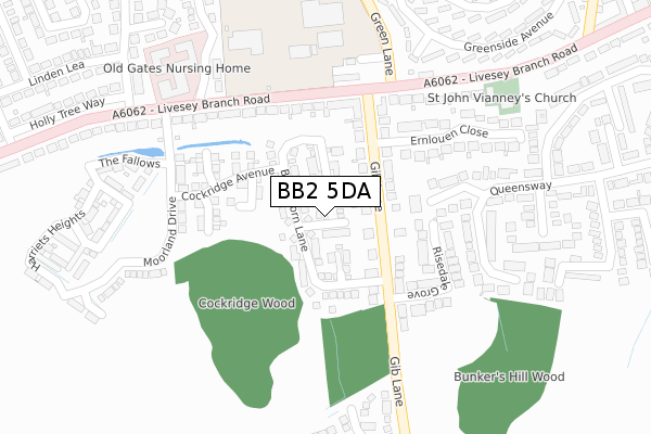 BB2 5DA map - large scale - OS Open Zoomstack (Ordnance Survey) BB2 5DA map - large scale - OS Open Zoomstack (Ordnance Survey)