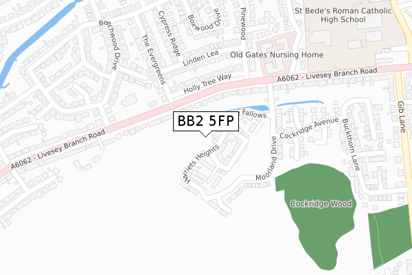 BB2 5FP map - large scale - OS Open Zoomstack (Ordnance Survey) BB2 5FP map - large scale - OS Open Zoomstack (Ordnance Survey)