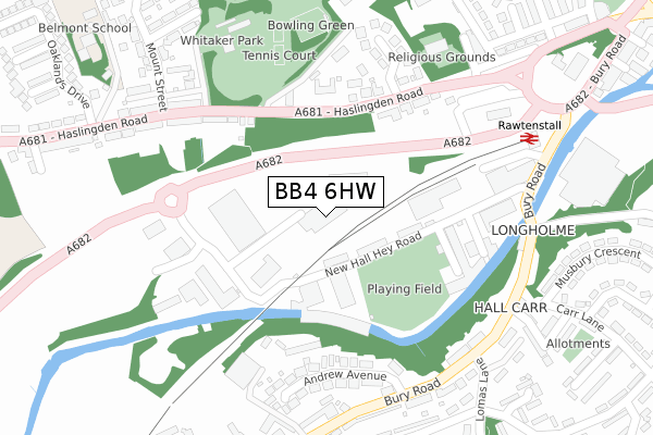 BB4 6HW map - large scale - OS Open Zoomstack (Ordnance Survey) BB4 6HW map - large scale - OS Open Zoomstack (Ordnance Survey)