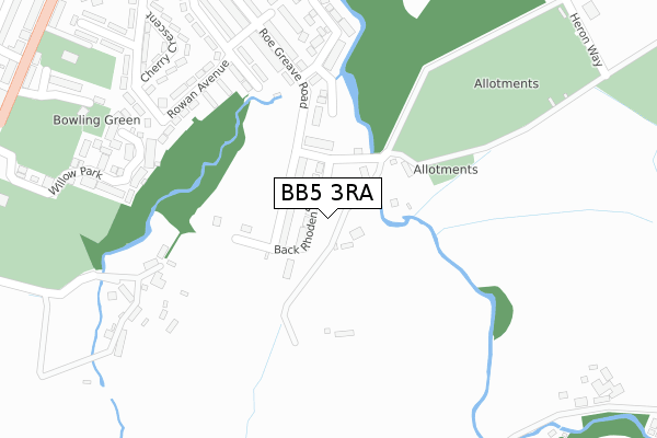 BB5 3RA map - large scale - OS Open Zoomstack (Ordnance Survey) BB5 3RA map - large scale - OS Open Zoomstack (Ordnance Survey)