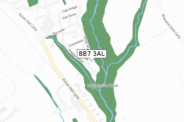 BB7 3AL map - large scale - OS Open Zoomstack (Ordnance Survey) BB7 3AL map - large scale - OS Open Zoomstack (Ordnance Survey)