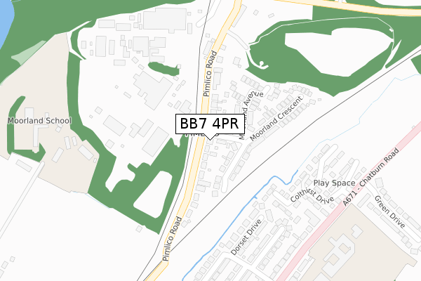 BB7 4PR map - large scale - OS Open Zoomstack (Ordnance Survey) BB7 4PR map - large scale - OS Open Zoomstack (Ordnance Survey)
