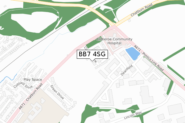 BB7 4SG map - large scale - OS Open Zoomstack (Ordnance Survey) BB7 4SG map - large scale - OS Open Zoomstack (Ordnance Survey)
