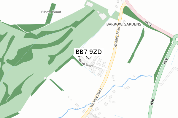 BB7 9ZD map - large scale - OS Open Zoomstack (Ordnance Survey) BB7 9ZD map - large scale - OS Open Zoomstack (Ordnance Survey)