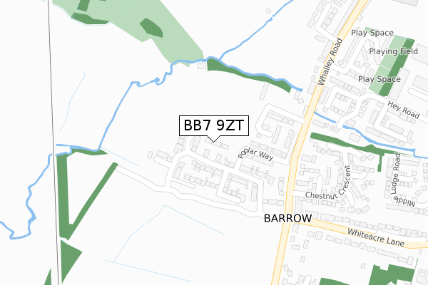 BB7 9ZT map - large scale - OS Open Zoomstack (Ordnance Survey) BB7 9ZT map - large scale - OS Open Zoomstack (Ordnance Survey)