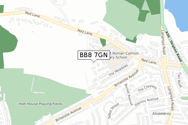 BB8 7GN map - large scale - OS Open Zoomstack (Ordnance Survey) BB8 7GN map - large scale - OS Open Zoomstack (Ordnance Survey)