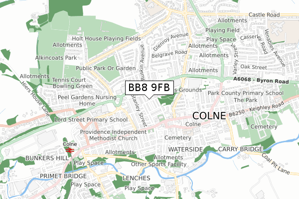 BB8 9FB map - small scale - OS Open Zoomstack (Ordnance Survey) BB8 9FB map - small scale - OS Open Zoomstack (Ordnance Survey)