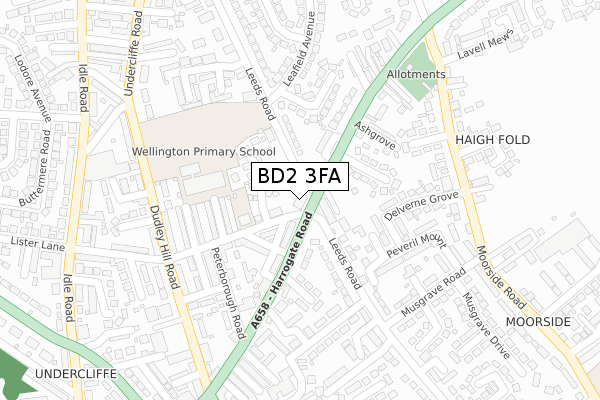 BD2 3FA map - large scale - OS Open Zoomstack (Ordnance Survey) BD2 3FA map - large scale - OS Open Zoomstack (Ordnance Survey)