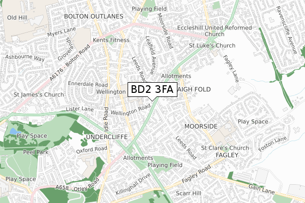BD2 3FA map - small scale - OS Open Zoomstack (Ordnance Survey) BD2 3FA map - small scale - OS Open Zoomstack (Ordnance Survey)