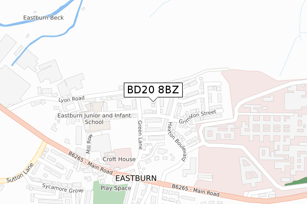 BD20 8BZ map - large scale - OS Open Zoomstack (Ordnance Survey) BD20 8BZ map - large scale - OS Open Zoomstack (Ordnance Survey)
