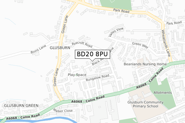 BD20 8PU map - large scale - OS Open Zoomstack (Ordnance Survey) BD20 8PU map - large scale - OS Open Zoomstack (Ordnance Survey)