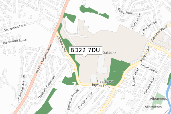 BD22 7DU map - large scale - OS Open Zoomstack (Ordnance Survey) BD22 7DU map - large scale - OS Open Zoomstack (Ordnance Survey)