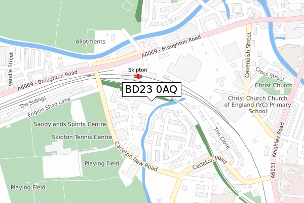 BD23 0AQ map - large scale - OS Open Zoomstack (Ordnance Survey) BD23 0AQ map - large scale - OS Open Zoomstack (Ordnance Survey)