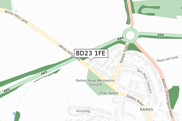 BD23 1FE map - large scale - OS Open Zoomstack (Ordnance Survey) BD23 1FE map - large scale - OS Open Zoomstack (Ordnance Survey)