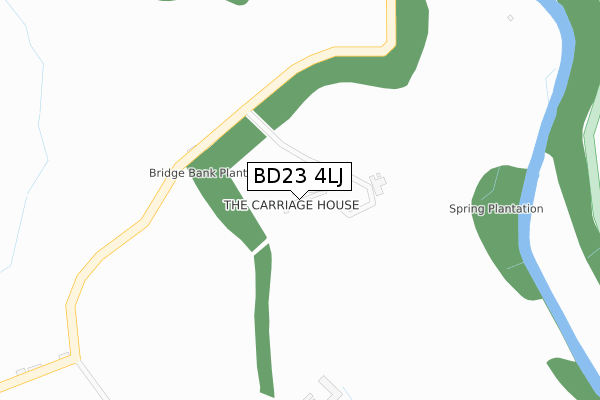 BD23 4LJ map - large scale - OS Open Zoomstack (Ordnance Survey) BD23 4LJ map - large scale - OS Open Zoomstack (Ordnance Survey)