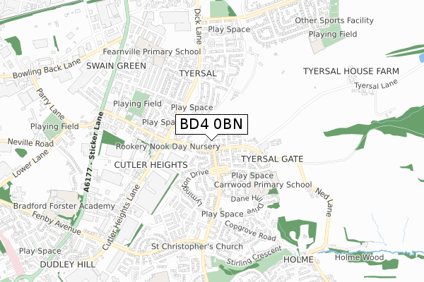 BD4 0BN map - small scale - OS Open Zoomstack (Ordnance Survey) BD4 0BN map - small scale - OS Open Zoomstack (Ordnance Survey)