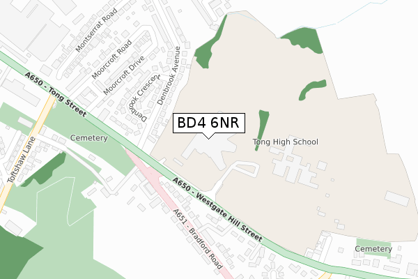 BD4 6NR map - large scale - OS Open Zoomstack (Ordnance Survey) BD4 6NR map - large scale - OS Open Zoomstack (Ordnance Survey)